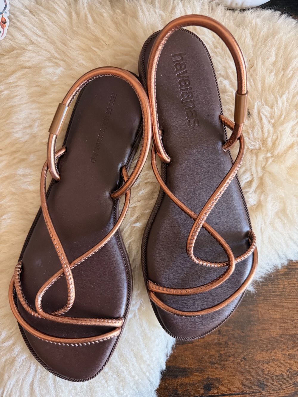 Havaianas Brown/Bronze Strappy Women's Sandals